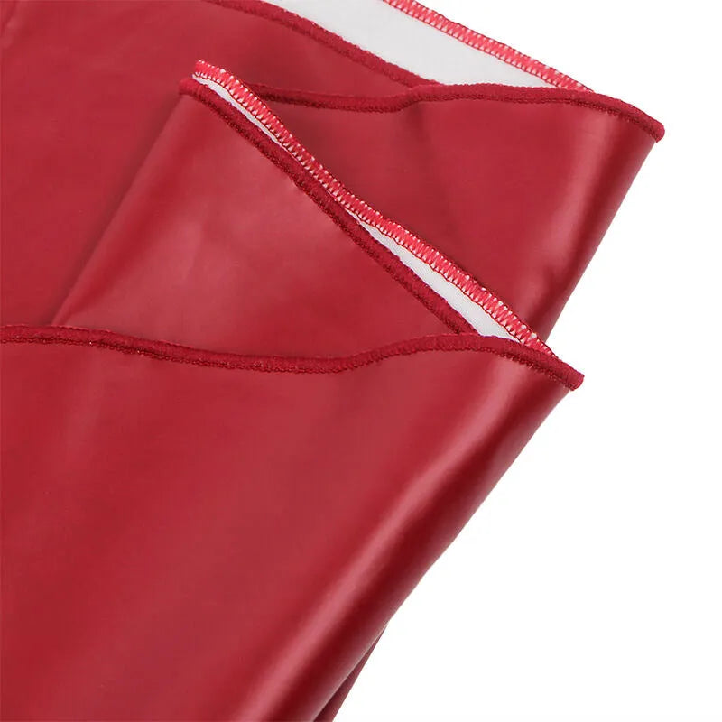 SUBBLIME - 955397 ROBE À BRETELLES EN CUIR BORDEAUX