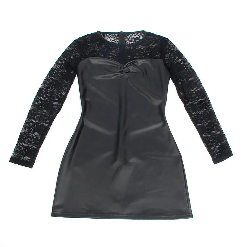 SUBBLIME - 955601 ROBE À MANCHES LONGUES AVEC DENTELLE NOIRE