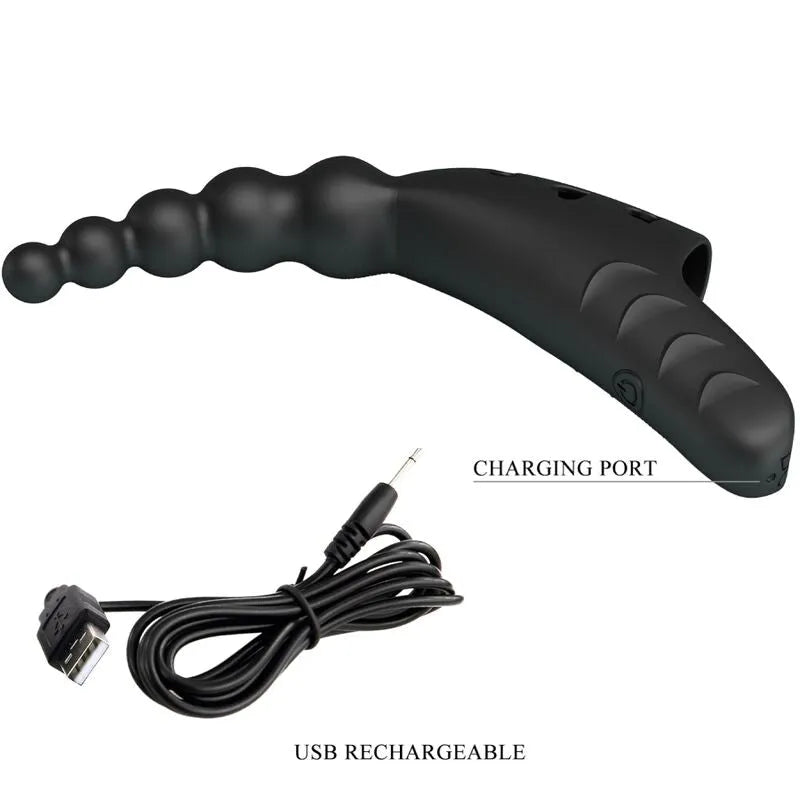 PRETTY LOVE - JORDIN FINGER VIBRATOR 10 VIBRATIONS NOIR