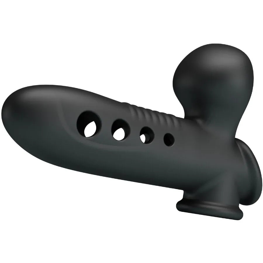 manchon pénien silicone gonflable étanche prolongateur performance noire
