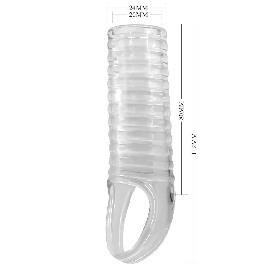 gros manchon pénis transparent TPR extensible érection durable entraînement