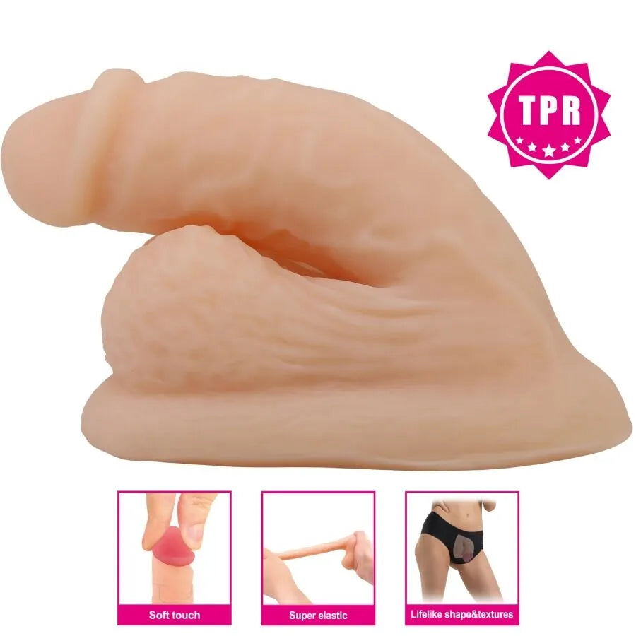 PRETTY LOVE - DILDO WILDON ULTRA RÉALISTE ET ÉLASTIQUE 10 CM NATUREL