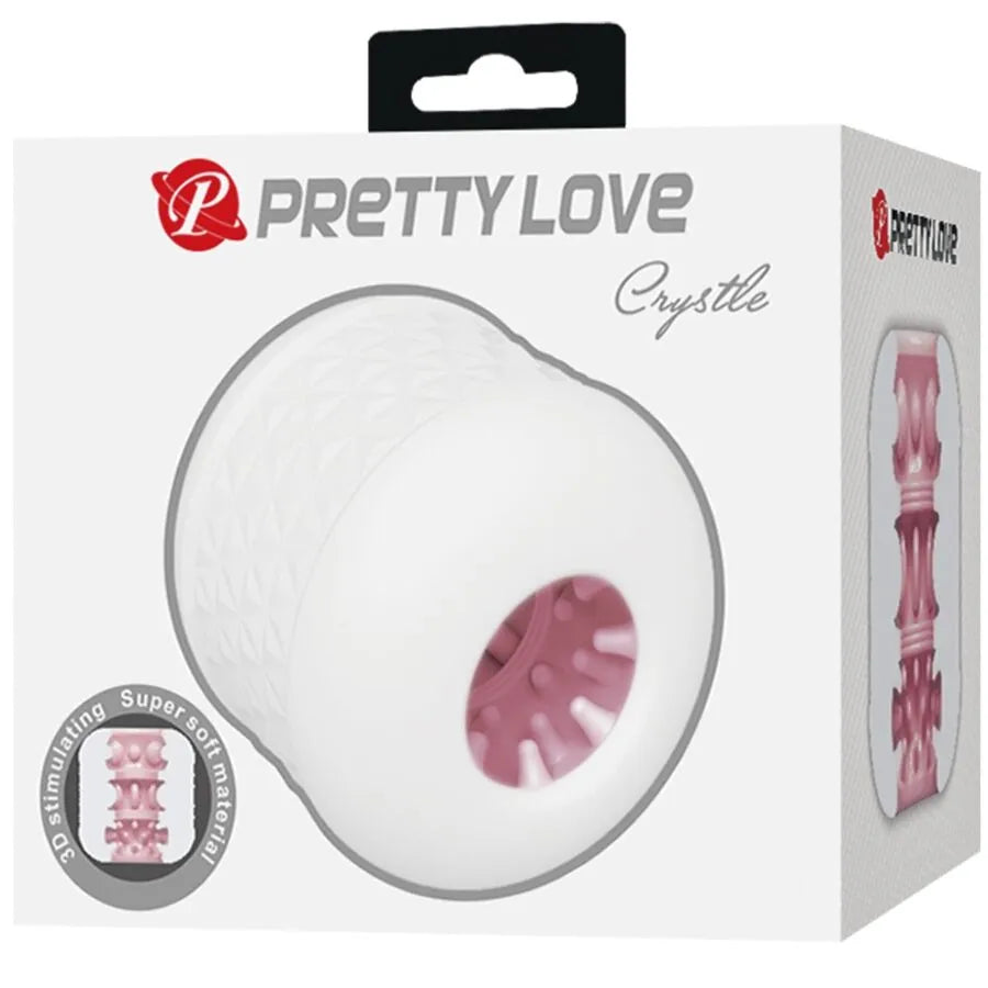PRETTY LOVE - MASTURBATEUR HOMME CRYSTLE BLANC