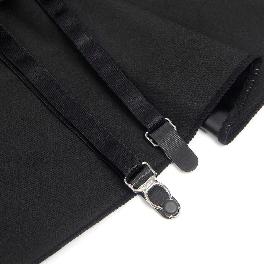 SUBBLIME - 957704 ROBE EN CUIR À FERMETURE ÉCLAIR EN DENTELLE NOIRE