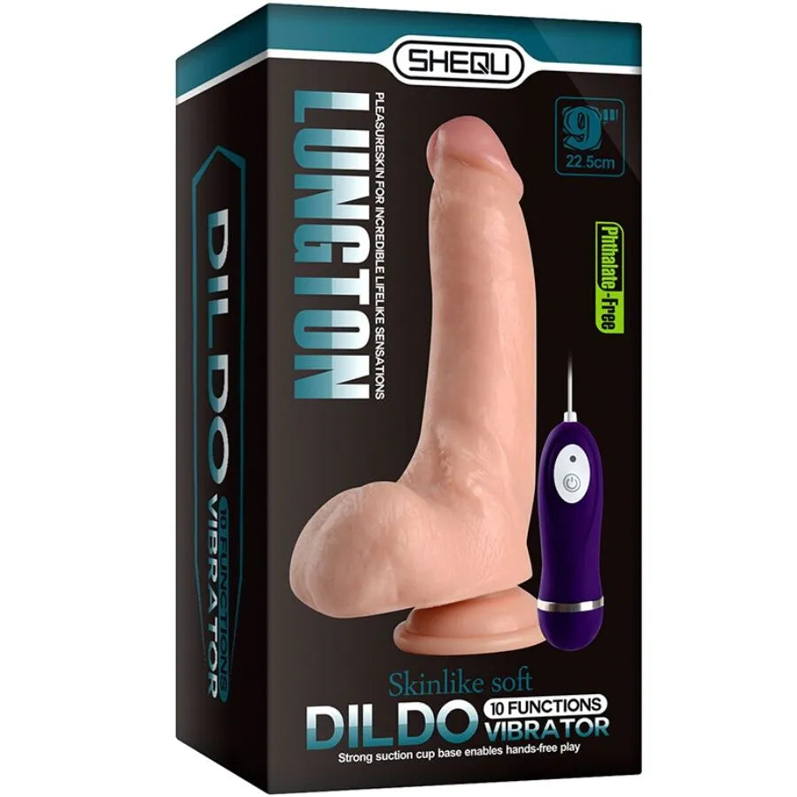 SHEQU - Gode vibrateur LUNGTON avec télécommande