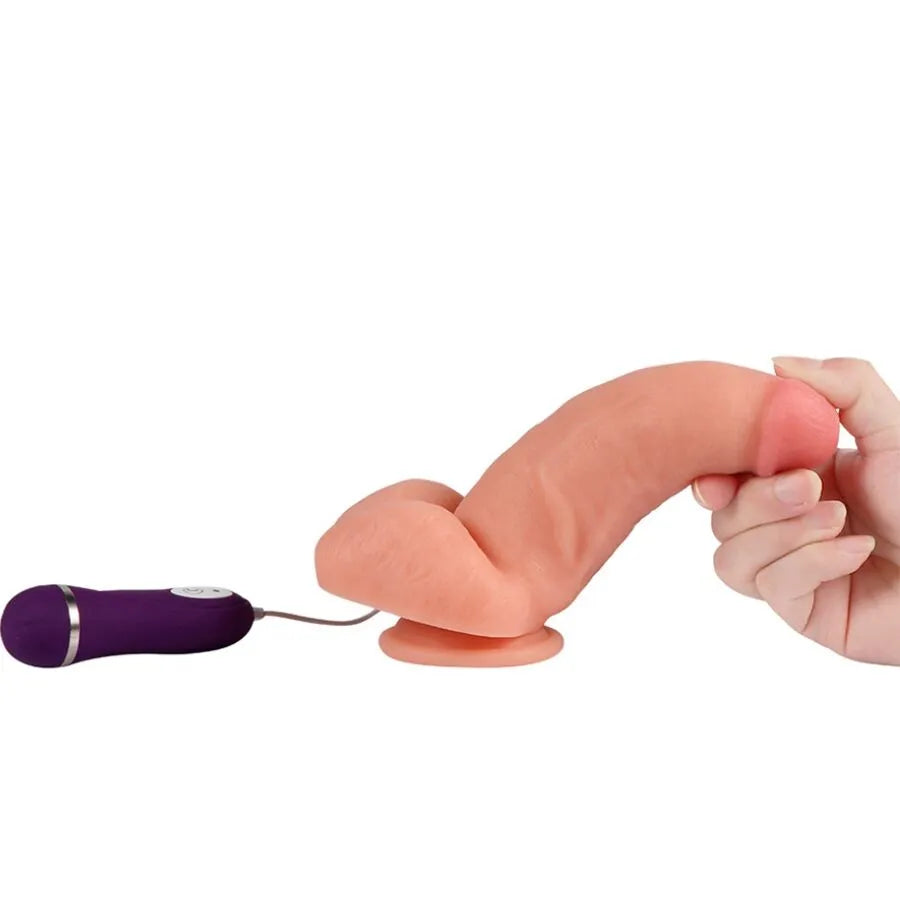 Gode vibrant télécommandé silicone médical stimulation intense silencieuse étanche couples