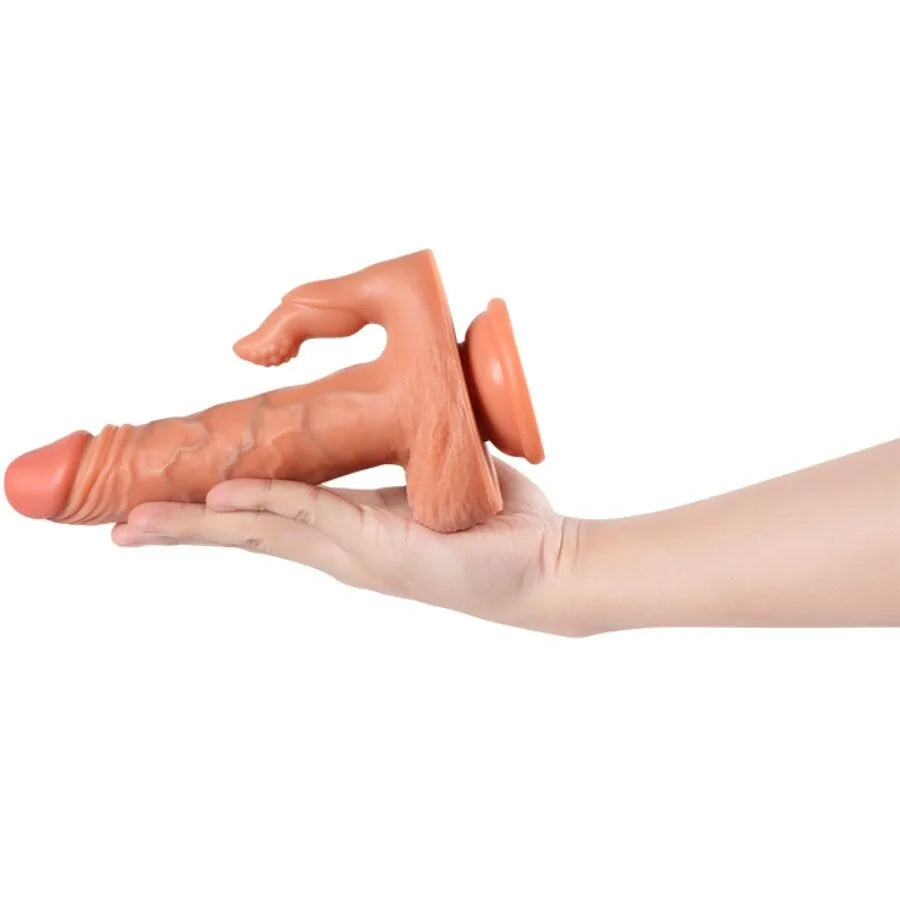 SHEQU - JULIAN DILDO ET STIMULATEUR DE CLITORIS AVEC VIBRATION ET TÉLÉCOMMANDE