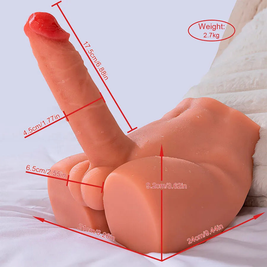 XISE - PEEL DILDO ASS GODE RÉALISTE MASTURBATEUR POSITION FRONTALE AVEC POUSSÉE