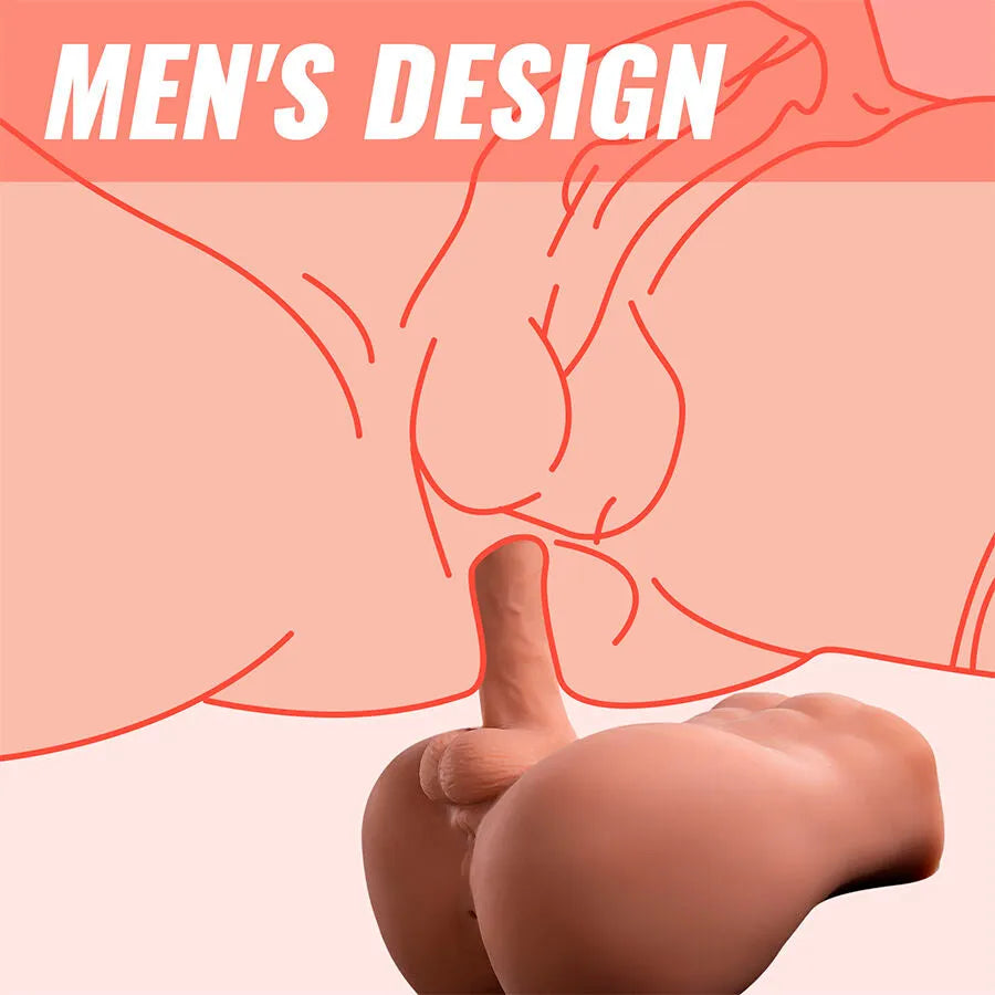 XISE - BERTLETT DILDO ASS GODE RÉALISTE ET MASTURBATEUR ANUS POSITION FRONTALE AVEC POUSSÉE