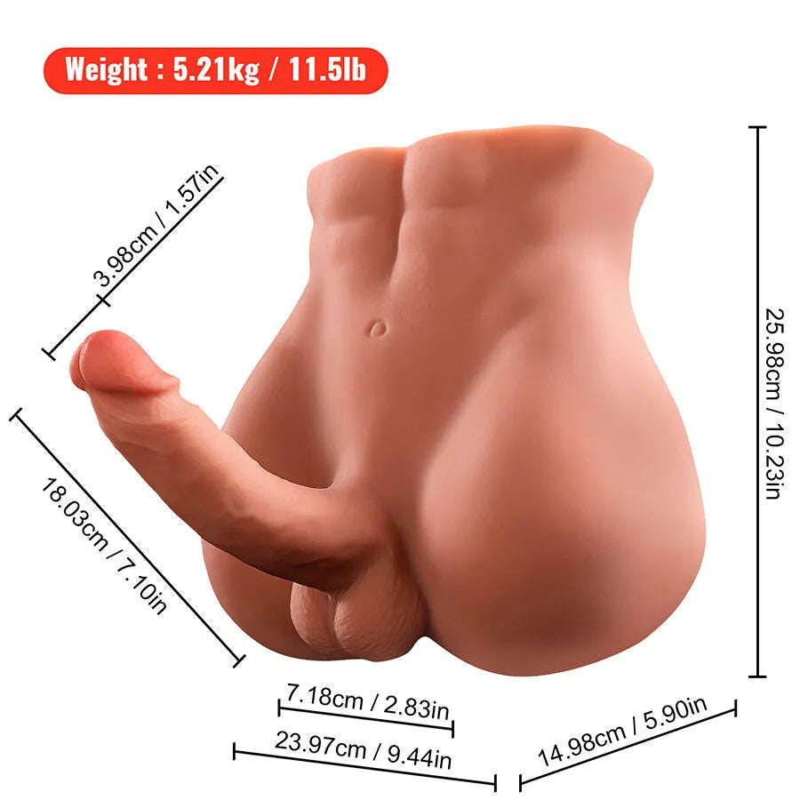 XISE - BERTLETT DILDO ASS GODE RÉALISTE ET MASTURBATEUR ANUS POSITION FRONTALE AVEC POUSSÉE
