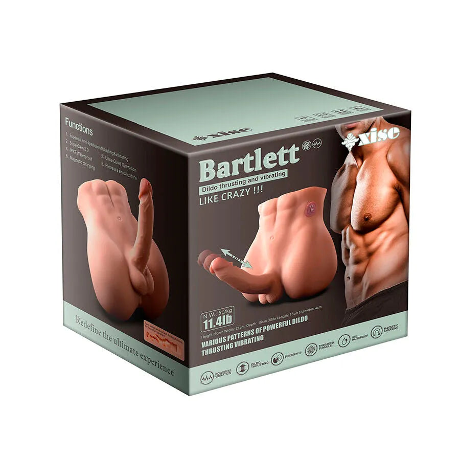 XISE - BERTLETT DILDO ASS GODE RÉALISTE ET MASTURBATEUR ANUS POSITION FRONTALE AVEC POUSSÉE