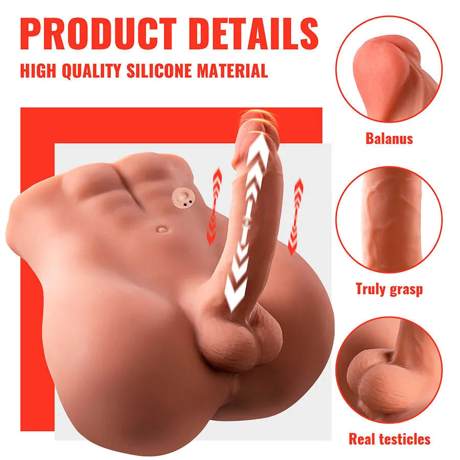XISE - BERTLETT DILDO ASS GODE RÉALISTE ET MASTURBATEUR ANUS POSITION FRONTALE AVEC POUSSÉE