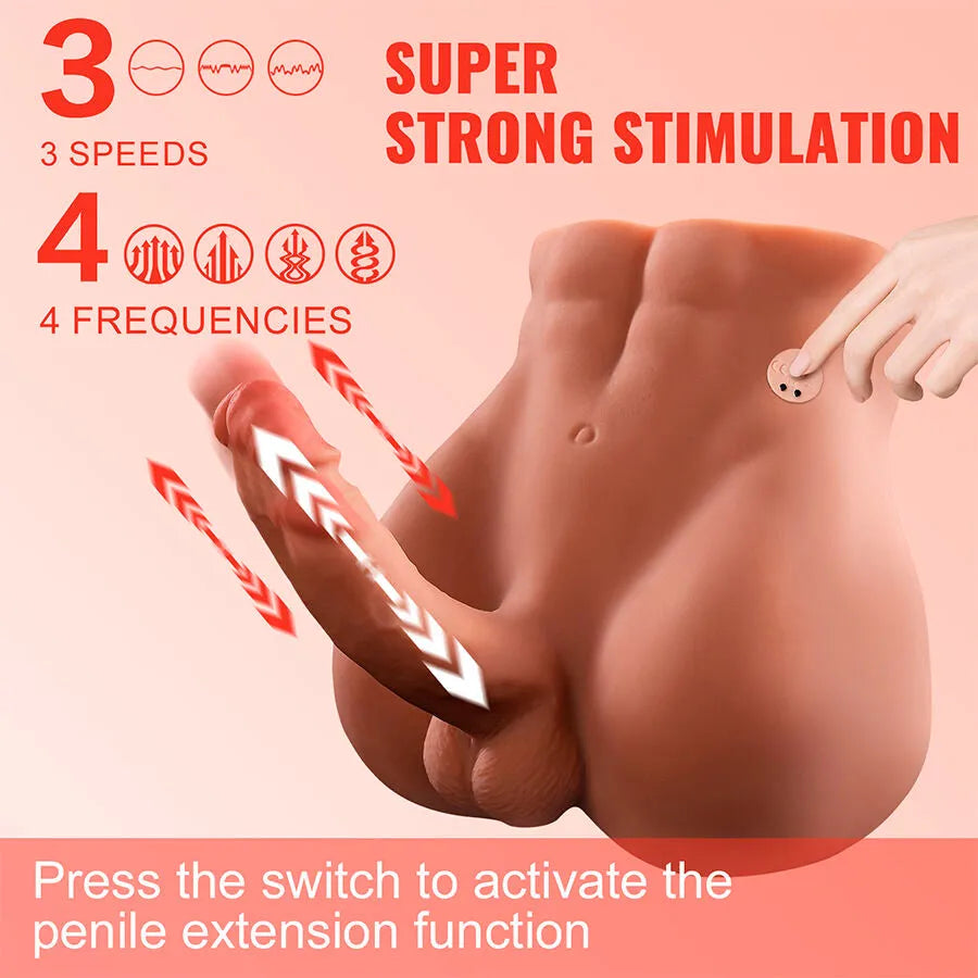 XISE - BERTLETT DILDO ASS GODE RÉALISTE ET MASTURBATEUR ANUS POSITION FRONTALE AVEC POUSSÉE
