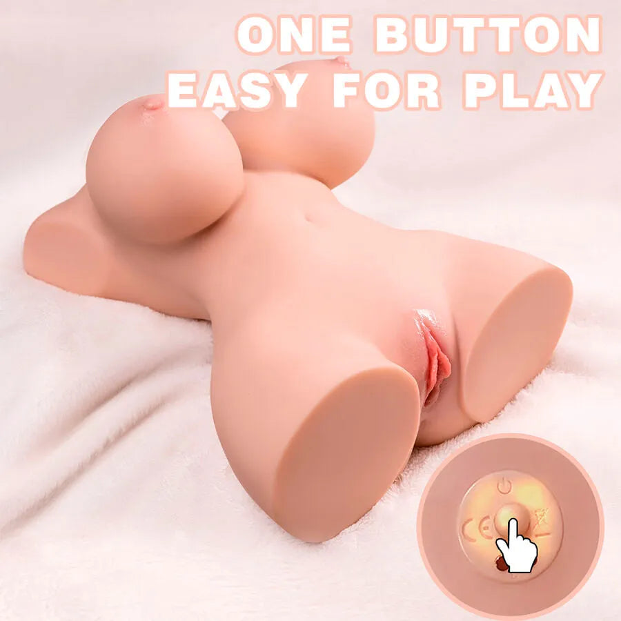 XISE - PETIT TORSE RÉALISTE À POUSSÉE AVEC VIBRATIONS FÉMININES