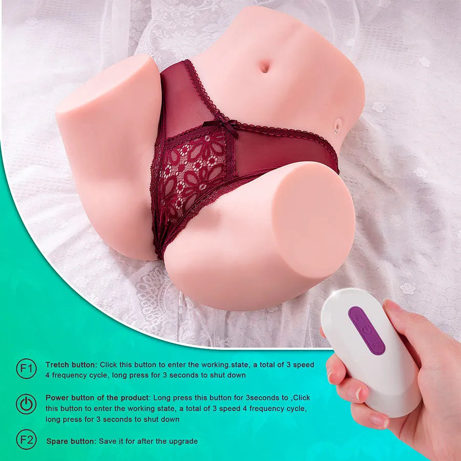 Masturbateur réaliste multi-positions silicone TPE vibrations poussée automatique XISE