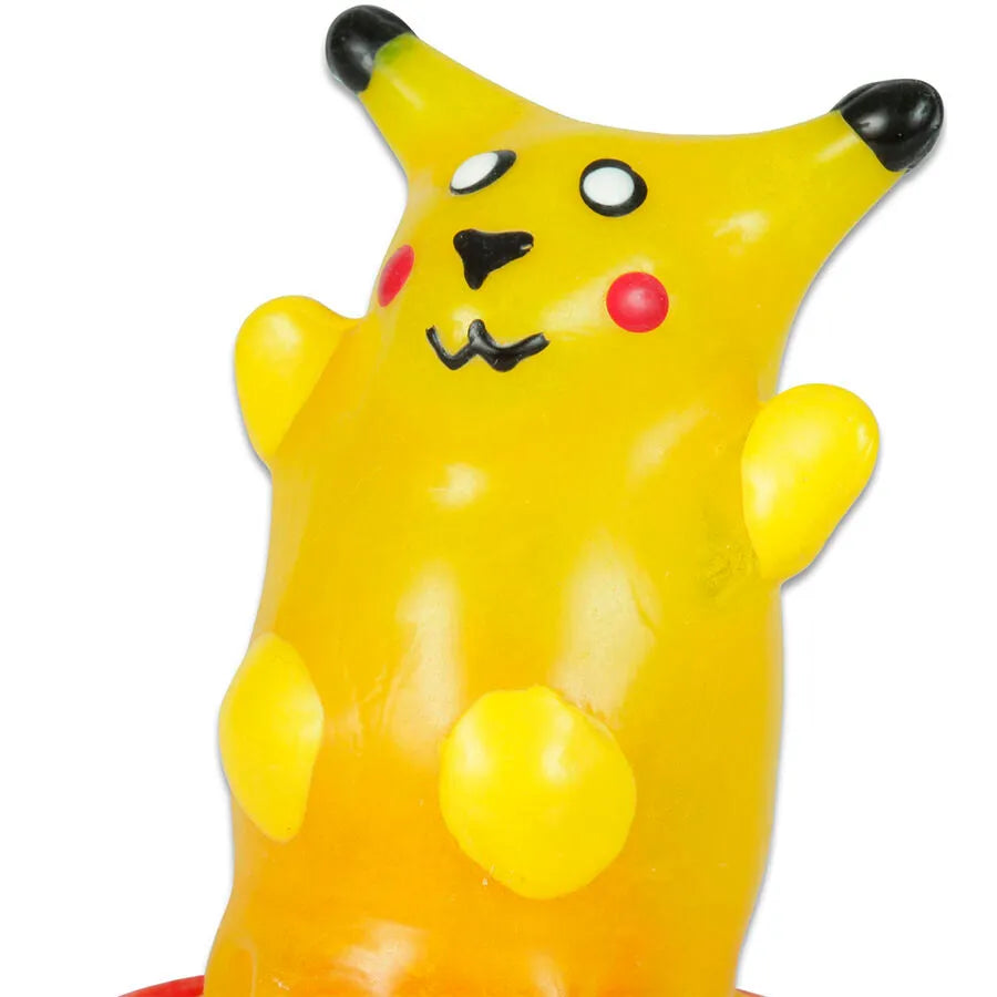 Préservatif fantaisie jaune peint à la main, motif souris, style bohème, artisanat unique d'Amsterdam.