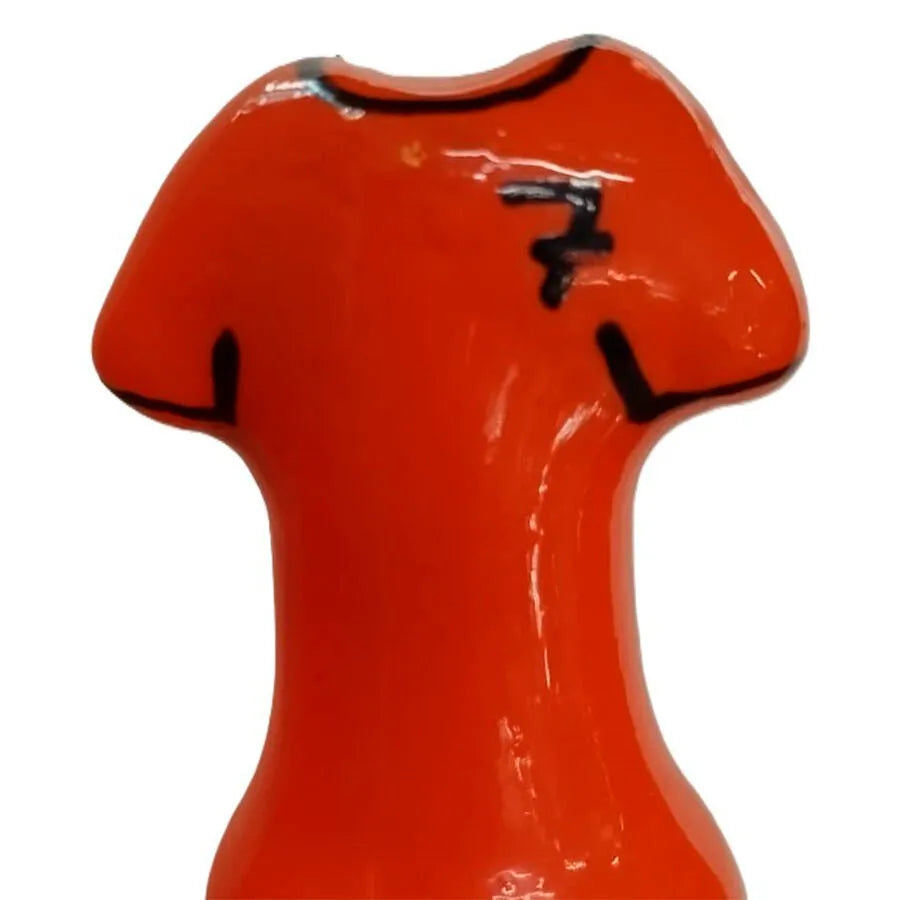 CONDOMERIE - PRÉSERVATIFS FANTAISIE PEINTS À LA MAIN T-SHIRT ORANGE