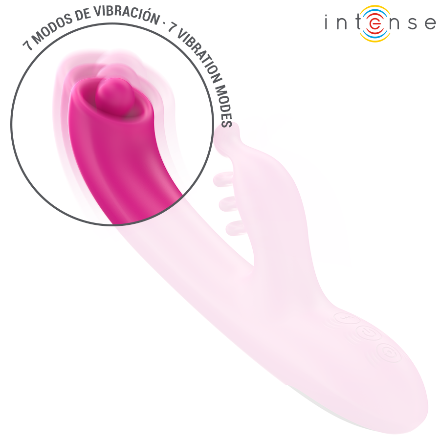 Intense - Christina Vibrateur Lapin Multifonction 22,5 Cm Rose