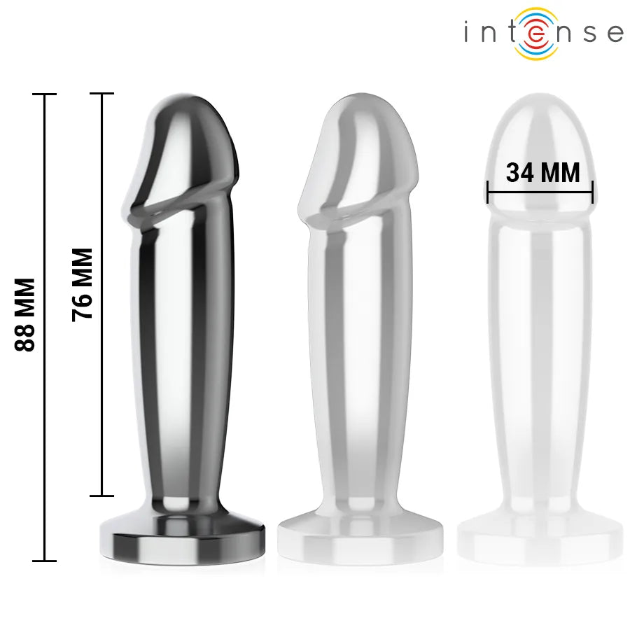 Plug anal vibrant métallique 10 vibrations taille S télécommande sextoy discret