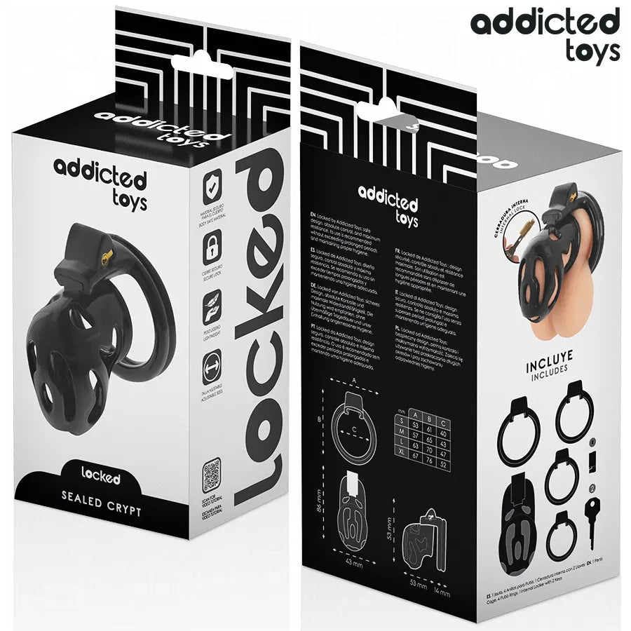 ADDICTED TOYS LOCKED - À PÉNIS CRYPTÉE VERROUILLÉE ET SCELLÉE