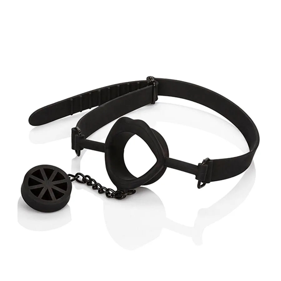CALEXOTICS - SCANDAL BÂILLON AVEC PLUG EN SILICONE NOIR