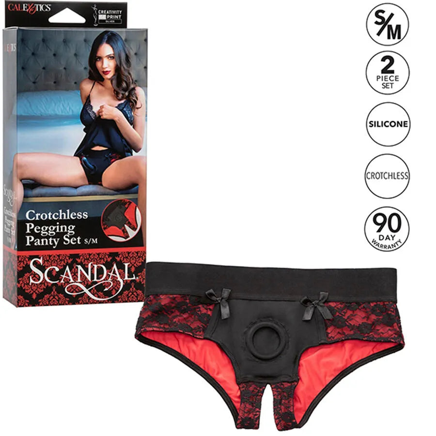 CALEXOTICS - SCANDAL ENSEMBLE CULOTTE SANS ENTREJAMBE AVEC GODE