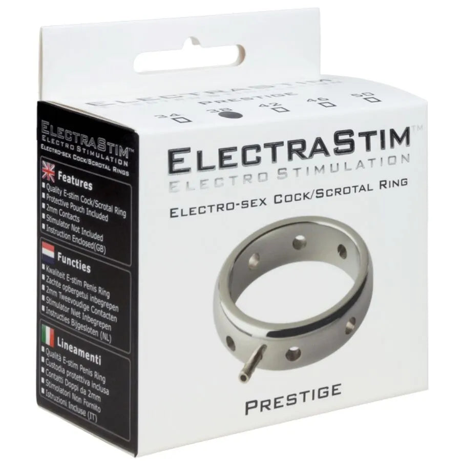 ELECTRASTIM - ANNEAU PÉNIS ÉLECTROMAGNÉTIQUE PRESTIGE EN MÉTAL