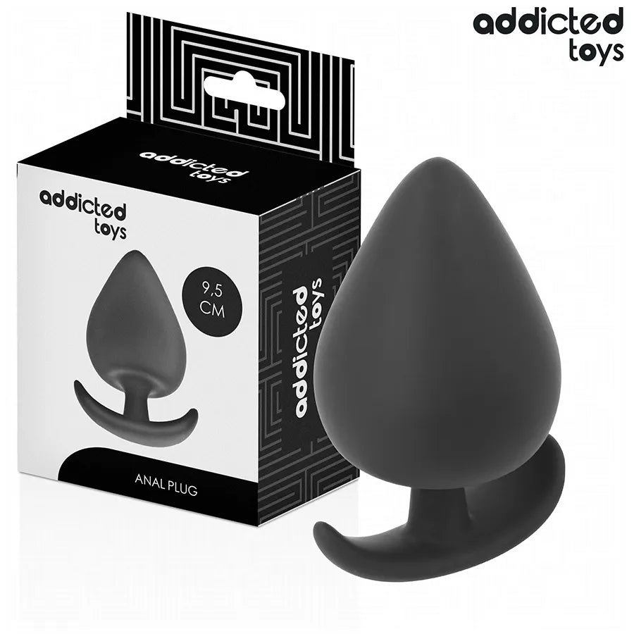 Addicted Toys Plug Anal Taille XL 9.5 cm Silicone Hypoallergénique Base Élargie Conique Design Moderne Sécurité Discrétion