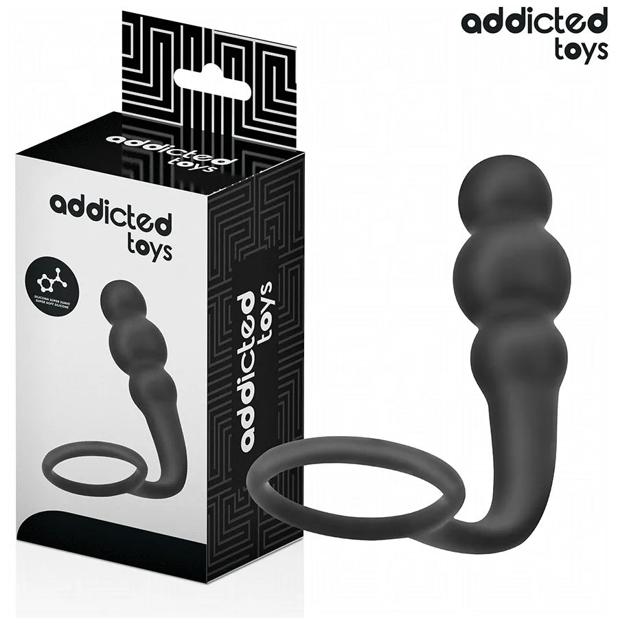 Addicted Toys Plug anal avec anneau silicone haute qualité stimulation anale sécurisée design ergonomique Morphologie corps