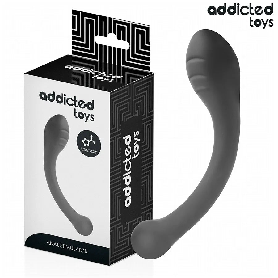 Addicted Toys stimulateur anal 18 cm silicone médical stimulation profonde design ergonomique hypoallergénique confort sécurisé couple intimité expériences