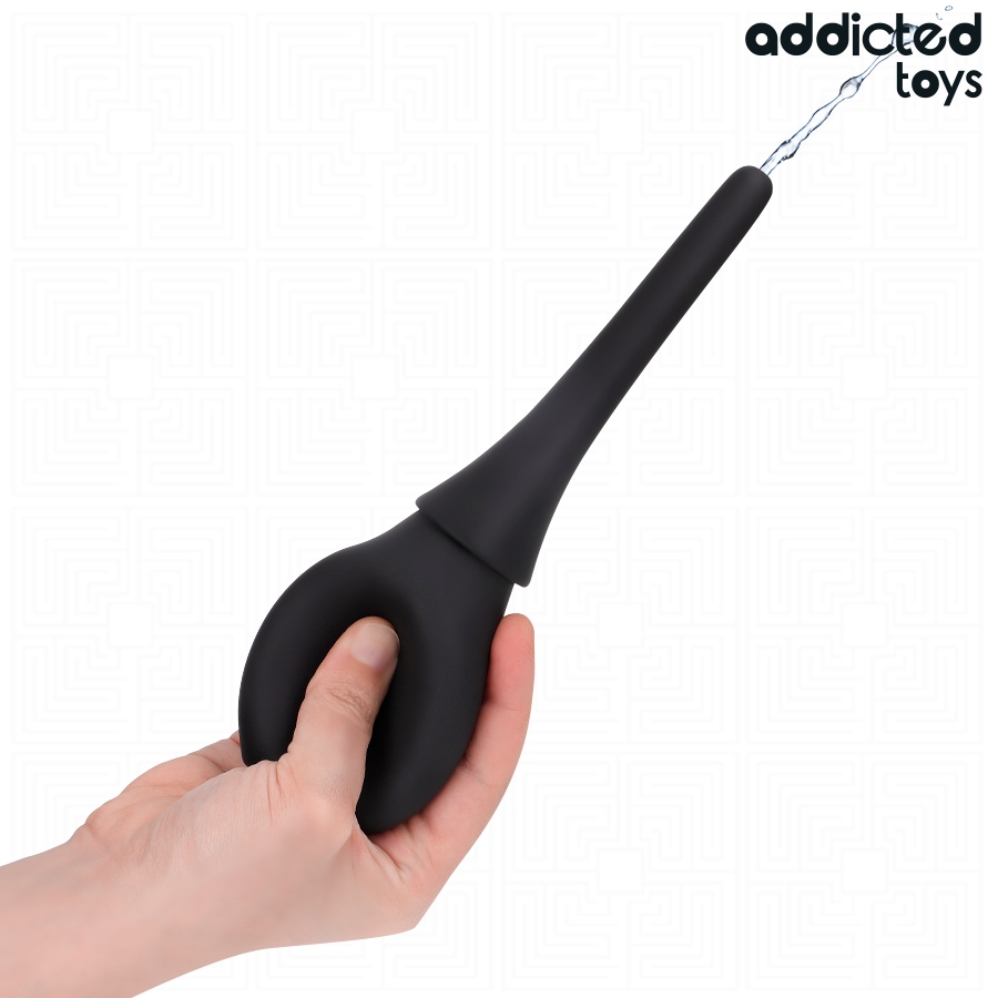 Nettoyeur de voyage Addicted Toys Model 3 noir, design ergonomique, idéal pour hygiène des jouets sexuels en déplacement.