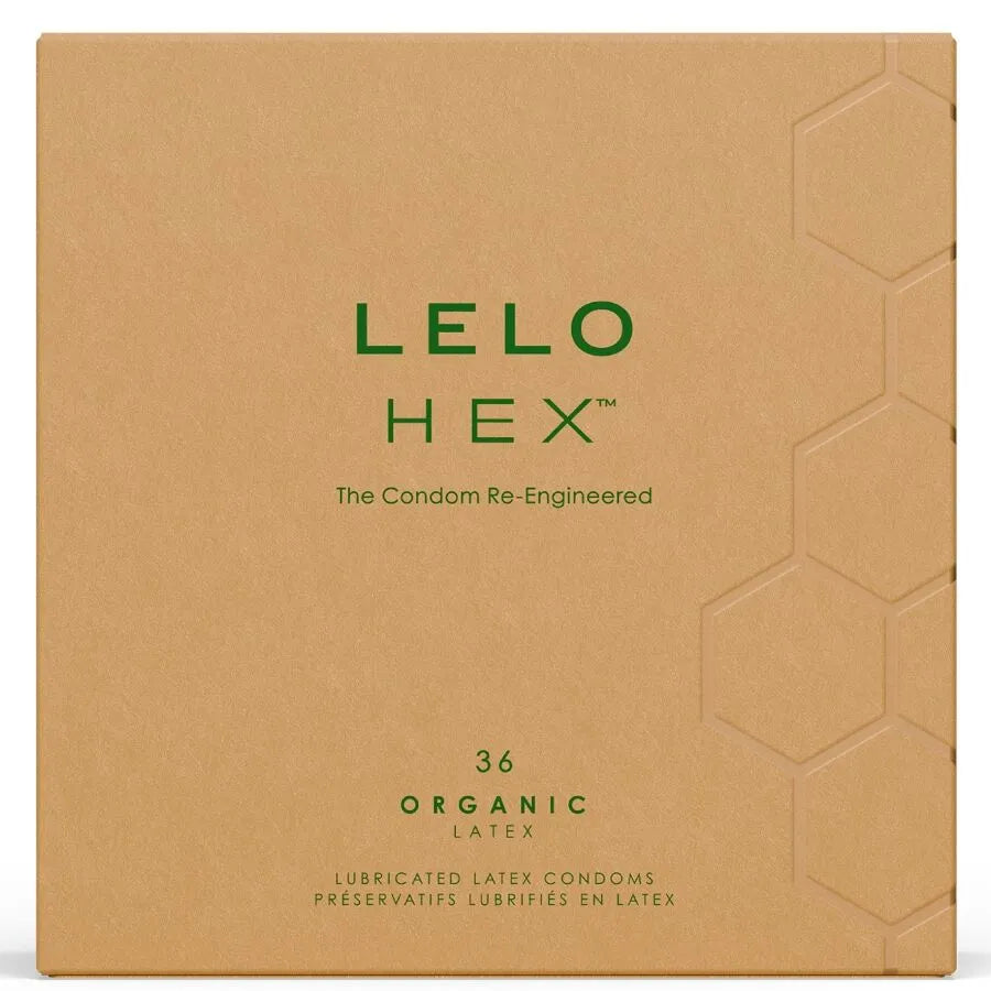 LELO - HEX BOÎTE DE PRÉSERVATIFS BIOLOGIQUES 36 UNITÉS