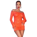 CHILIROSE - CR 4859 ROBE MINI ORANGE