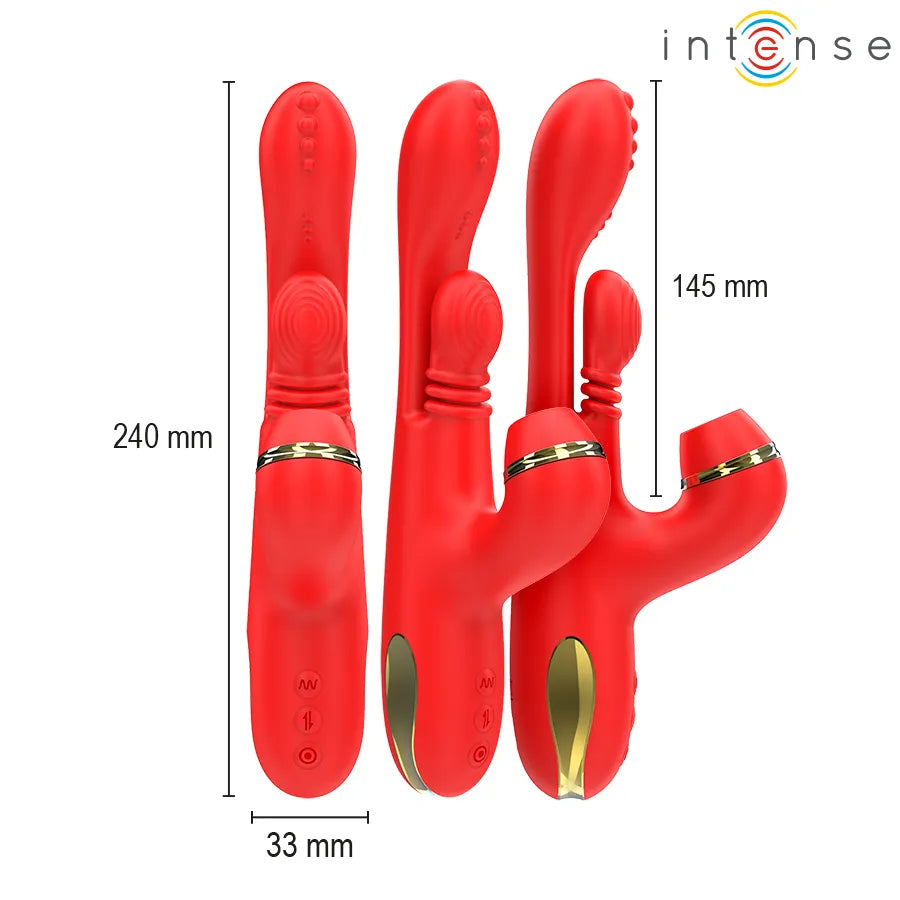 Vibrateur multifonctionnel Katy 4 têtes interchangeables刺激多点 G-spot clitoris silicone médicaux discret