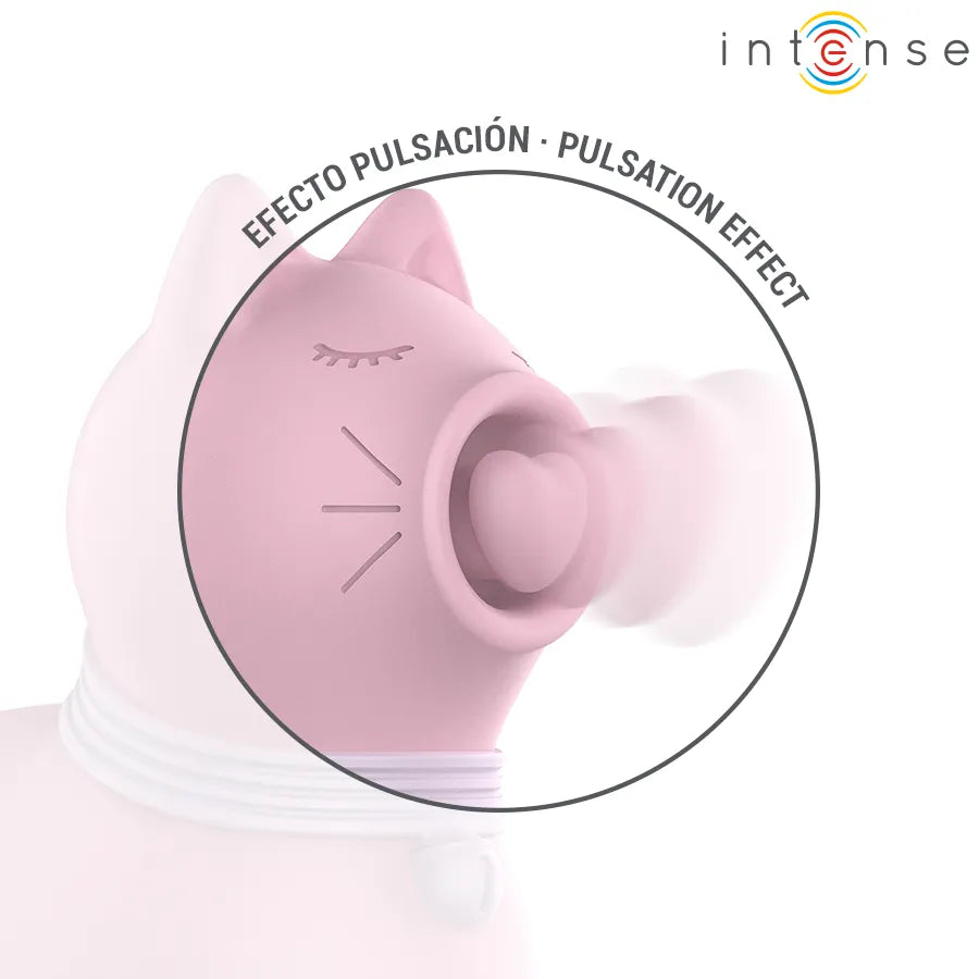 Stimulateur de langue effet pulsation design chat Marie Pink silicone doux sextoy clitoridien intime couple plaisir intense