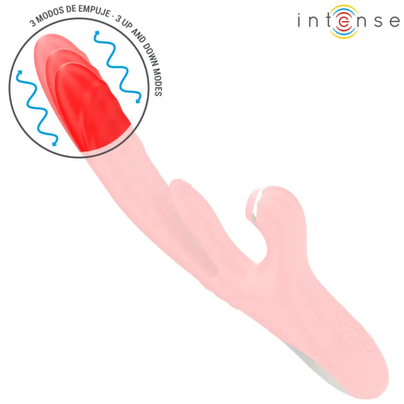 Vibromasseur multifonctionnel Karol - Stimulation interne et externe - Silicone médical, rechargeable, silencieux - Rouge