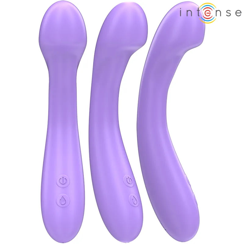 Vibromasseur chauffant Intense Becky 19 cm 7 vibrations silicone hypoallergénique rechargeable silence stimulation clitoridienne G-spot couple usage personnel