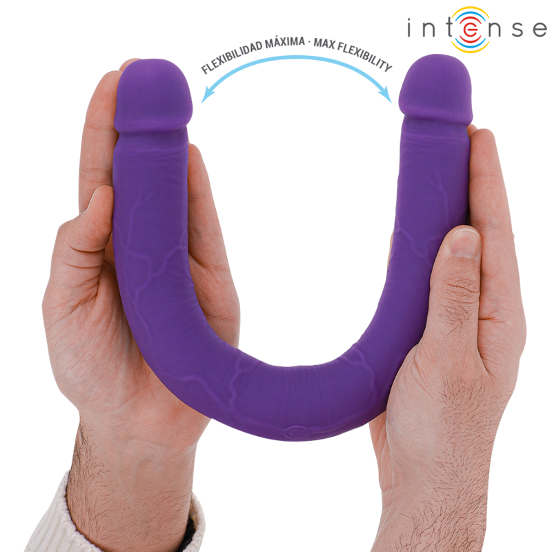 Intense - Gunter Dildo Double Vibrateur 40 Cm Violet Télécommande