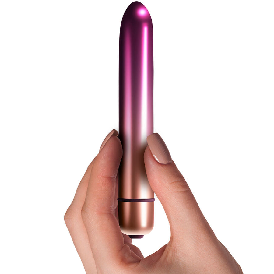 Vibrateur Sepora Classic Bullet, design élégant, couleur dégradé rose-or, compact, idéal pour discrétion et puissance.