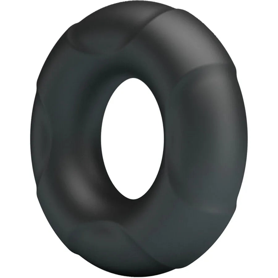 Bague en silicone noire Crazy Bull Arvell Modèle 12, souple et hypoallergénique, pour intimité masculine améliorée.