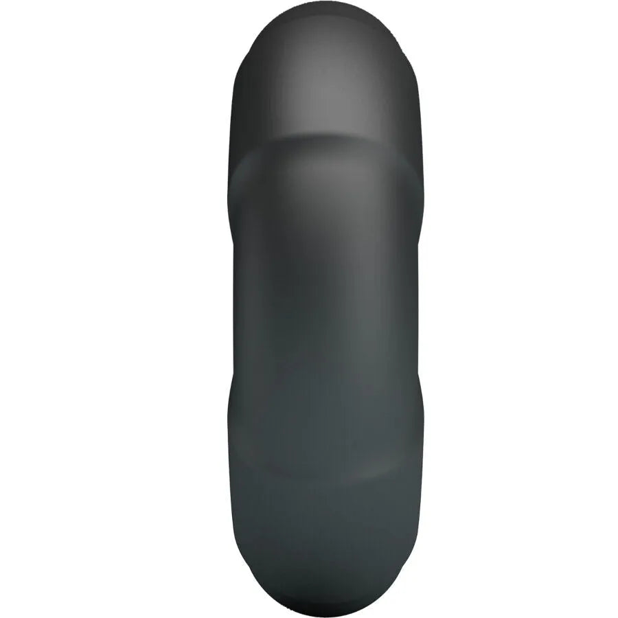 Bague en silicone noire Crazy Bull Arvell Modèle 12, souple et hypoallergénique, pour intimité masculine et contrôle.