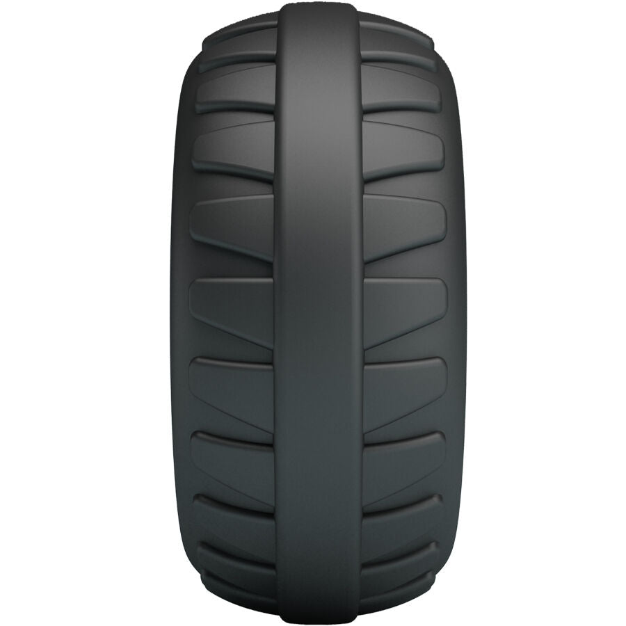 Anneau en silicone noir Crazy Bull Dilson Modèle 3, design ergonomique avec rainures pour confort et adaptabilité optimale.