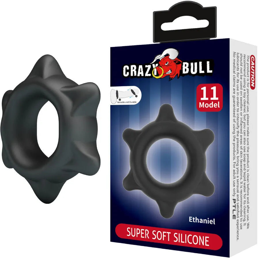Bague en silicone ethaniel modèle 11 crazy bull plaisir intimité contrôle masculin