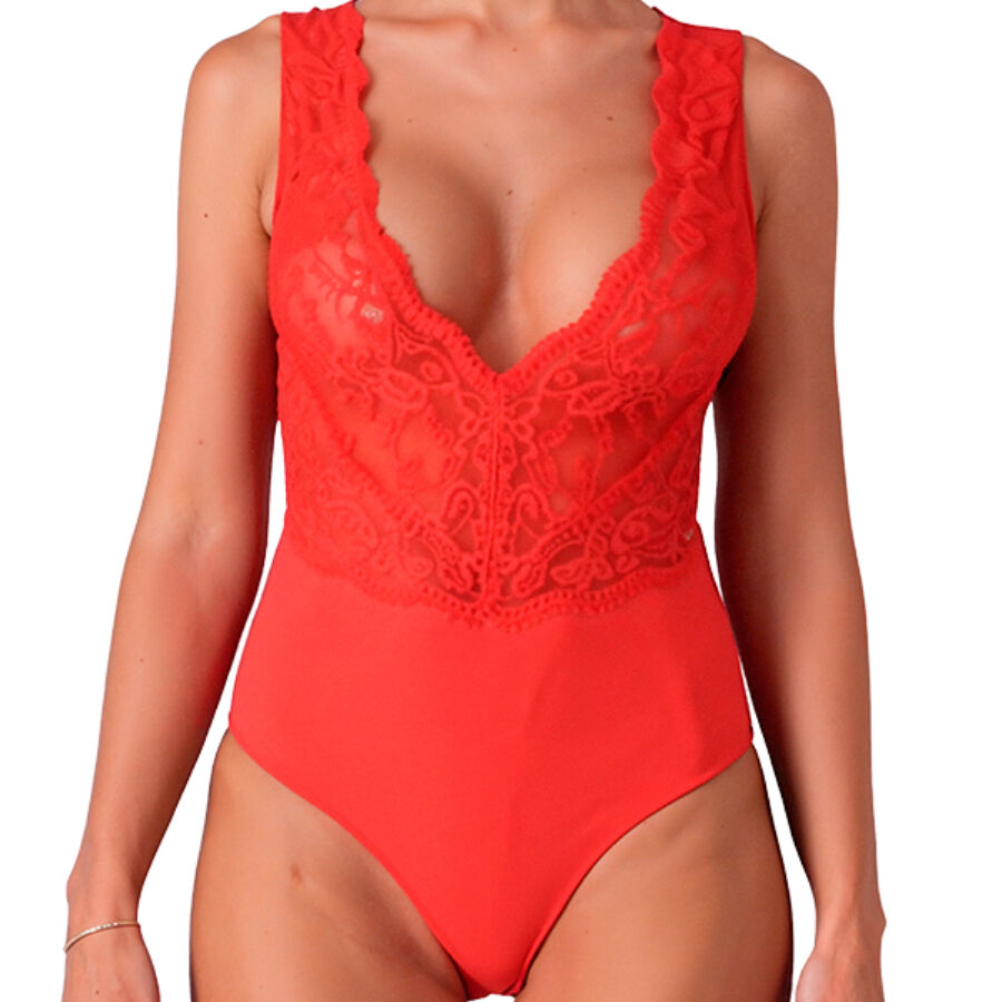 Passion Woman Teddies Passion - Body Evalie Rouge /