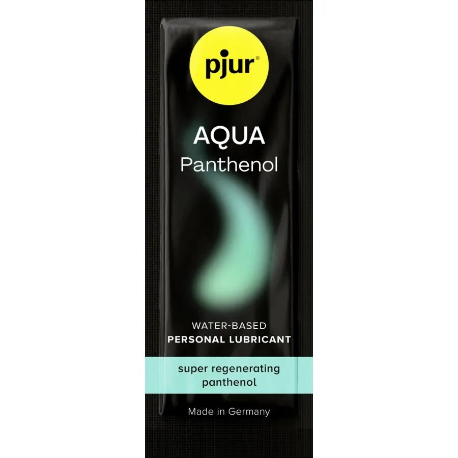 Lubrifiant intime premium à base d'eau Aqua Panthenol Pjur 2ml bien-être intime hydratation longue durée Made in Germany