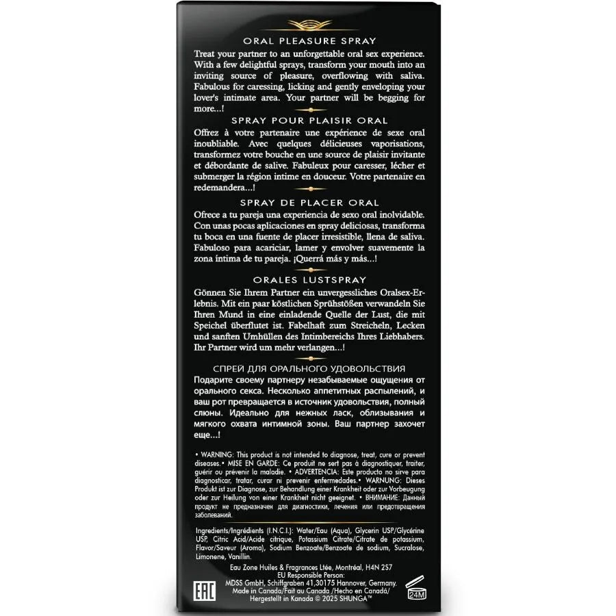 Spray plaisir oral Shunga Waves Pastèque 20ml SAVEURS INTIMES ÉROTIC ART