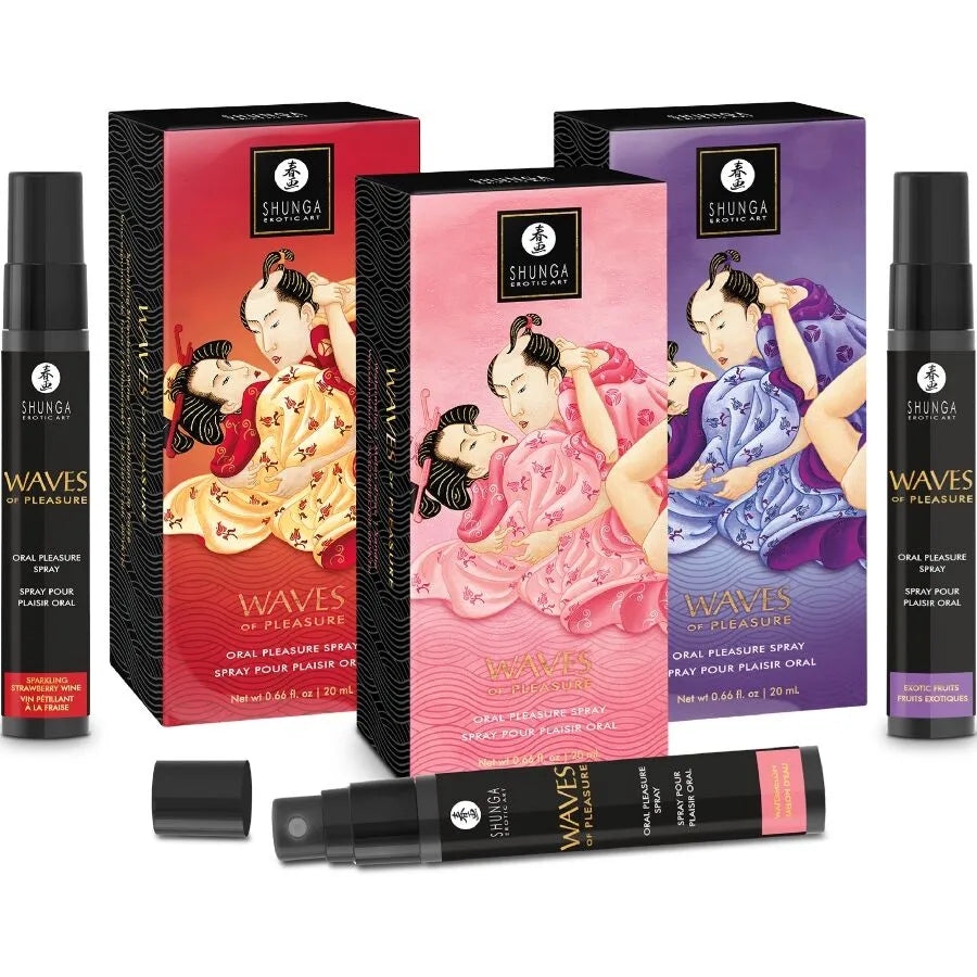 Spray plaisir oral Shunga Waves Pastèque 20ml SAVEURS INTIMES ÉROTIC ART