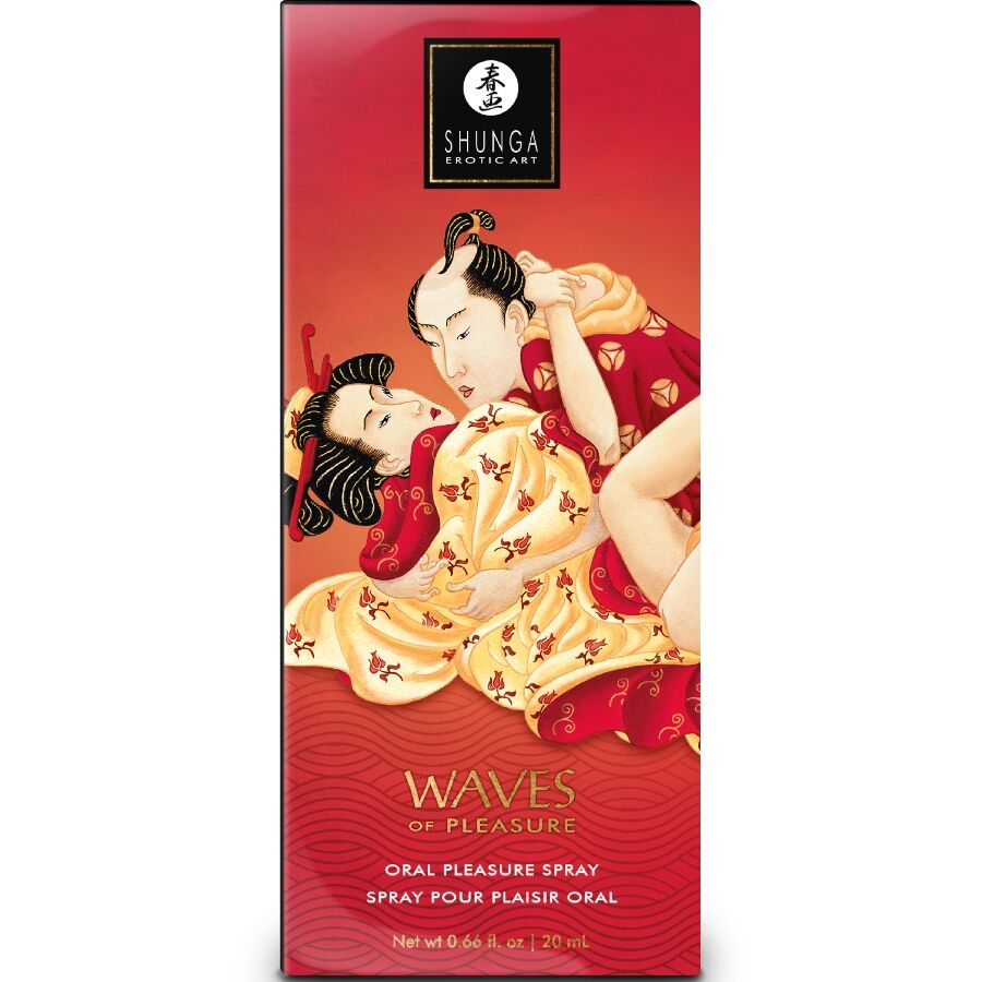 Shunga - Waves Pleasure Spray Oral Seductive Fraise 20 Ml