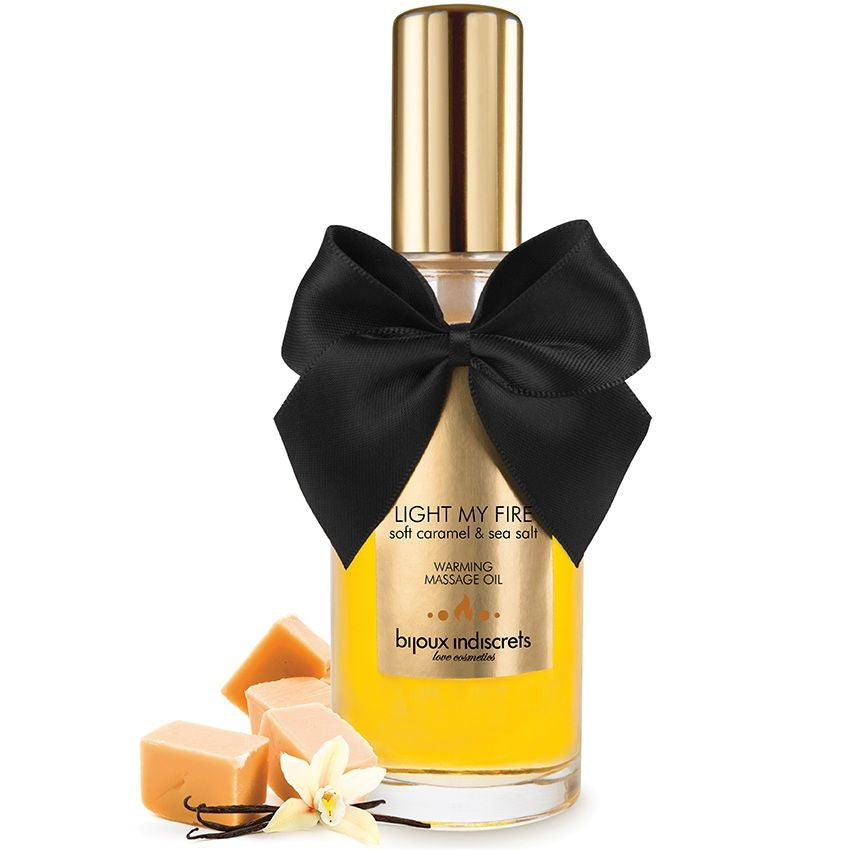 Huile De Massage Caramel Réchauffante Érotique