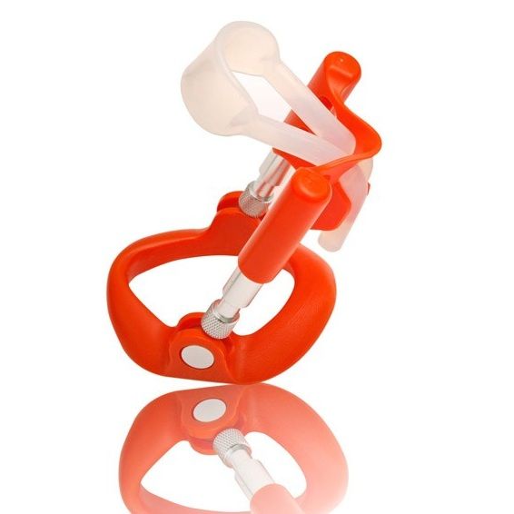Extenseur pénis Andropenis Mini rouge, acier inoxydable, aluminium chirurgical, pour pénis <8 cm, médicalement prescrit.